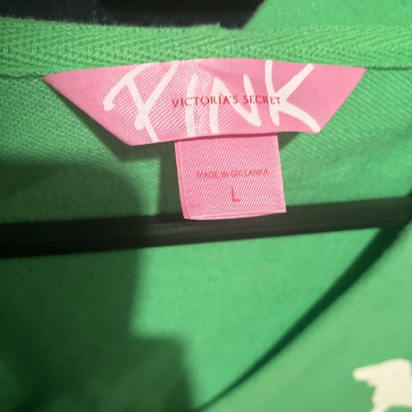 Live for PINK victoria secret pullover hoodie v neck sweater shirt size large - Picture 4 of 10